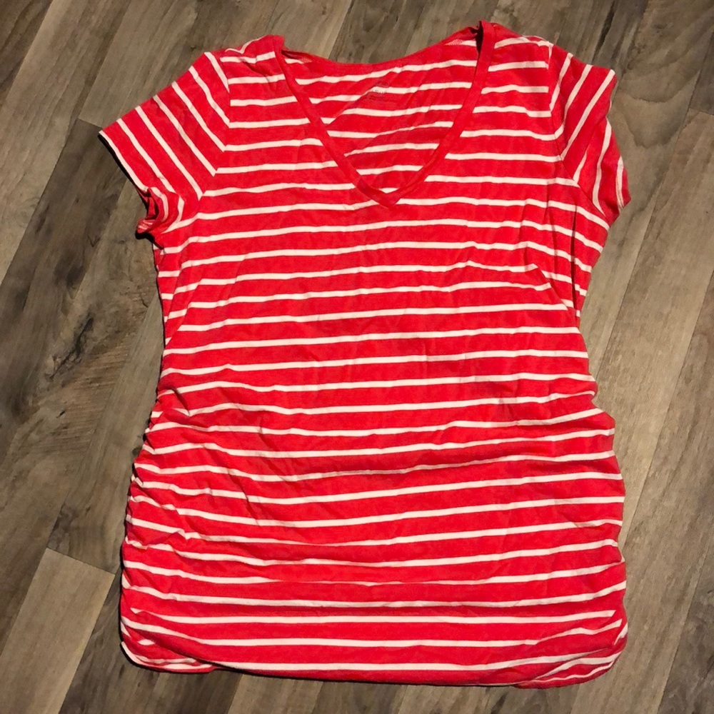 Striped maternity shirt